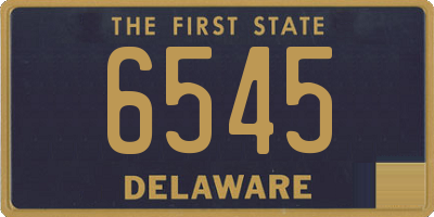 DE license plate 6545