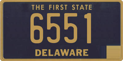 DE license plate 6551