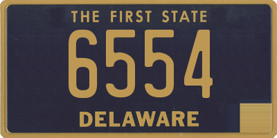 DE license plate 6554