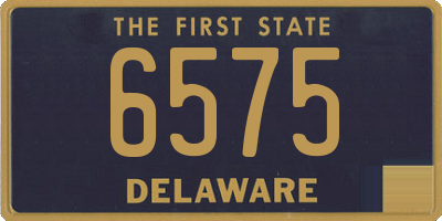 DE license plate 6575