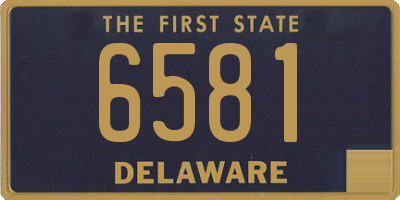 DE license plate 6581