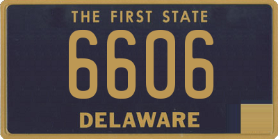 DE license plate 6606