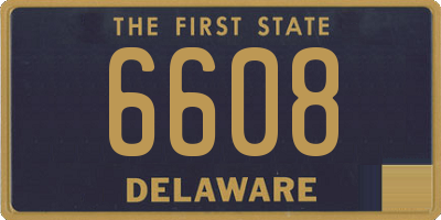 DE license plate 6608