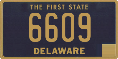 DE license plate 6609