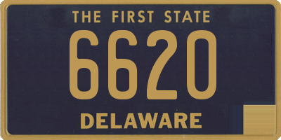 DE license plate 6620