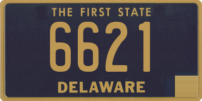 DE license plate 6621