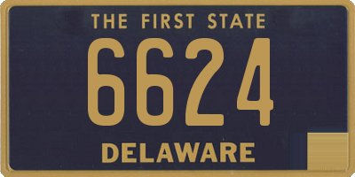 DE license plate 6624