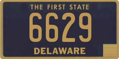 DE license plate 6629