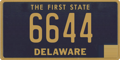 DE license plate 6644