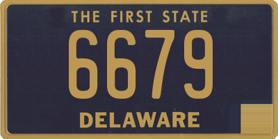 DE license plate 6679