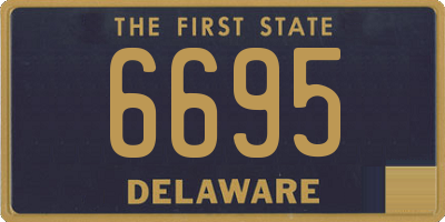 DE license plate 6695