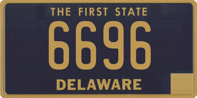 DE license plate 6696