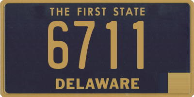 DE license plate 6711
