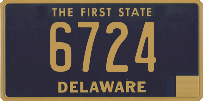 DE license plate 6724