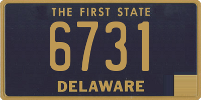 DE license plate 6731