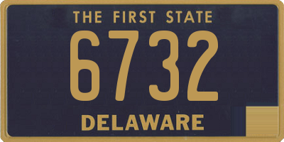 DE license plate 6732