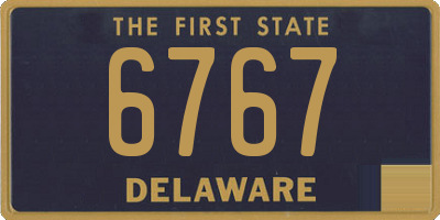DE license plate 6767