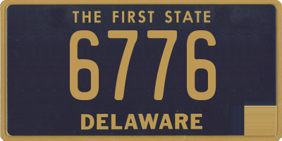 DE license plate 6776