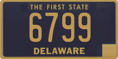 DE license plate 6799