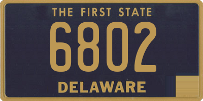 DE license plate 6802