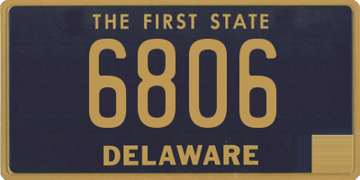DE license plate 6806