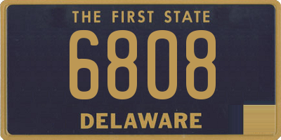 DE license plate 6808
