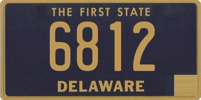 DE license plate 6812