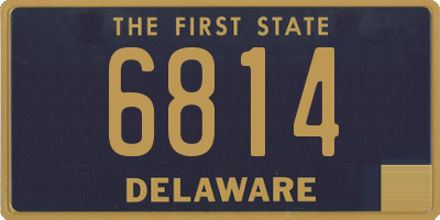 DE license plate 6814