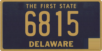 DE license plate 6815