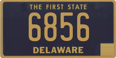 DE license plate 6856