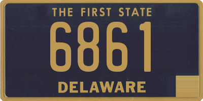 DE license plate 6861
