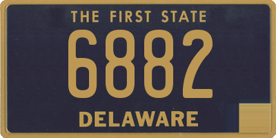 DE license plate 6882