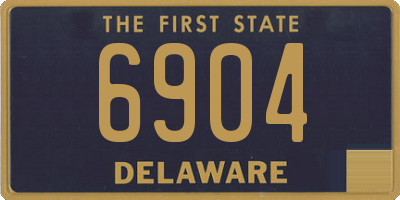 DE license plate 6904