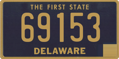 DE license plate 69153