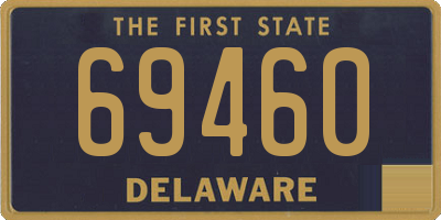 DE license plate 69460