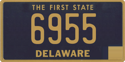DE license plate 6955