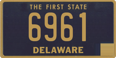 DE license plate 6961