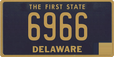 DE license plate 6966