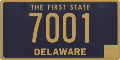 DE license plate 7001