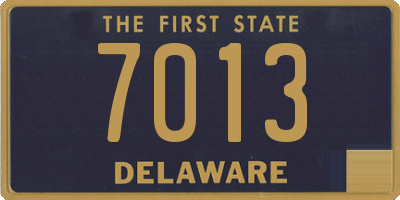 DE license plate 7013