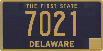 DE license plate 7021