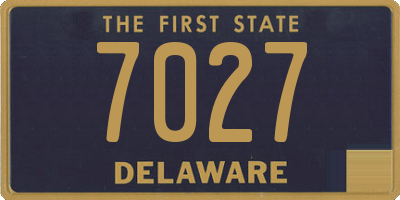 DE license plate 7027