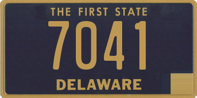 DE license plate 7041