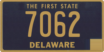 DE license plate 7062