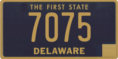DE license plate 7075