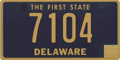DE license plate 7104