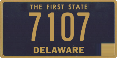DE license plate 7107
