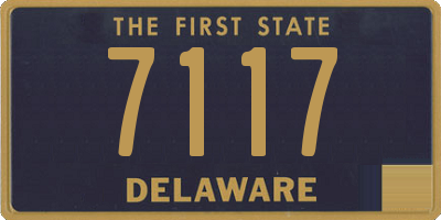 DE license plate 7117