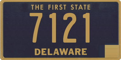 DE license plate 7121