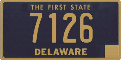DE license plate 7126